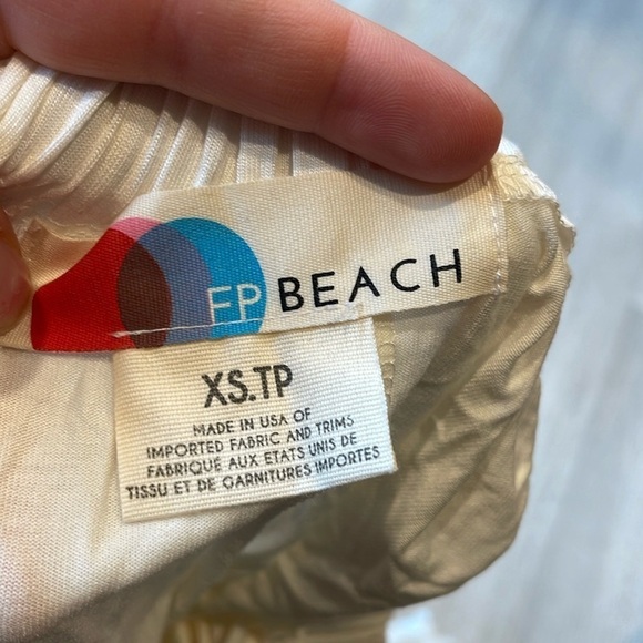 Free People Beach Redondo Romper in White Size X-Small - Picture 4 of 9